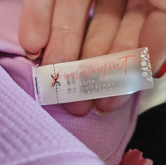 Free People FP Movement Lilac rose Every Single Time Cutout Bra. Size XS NWT - Picture 8 of 8